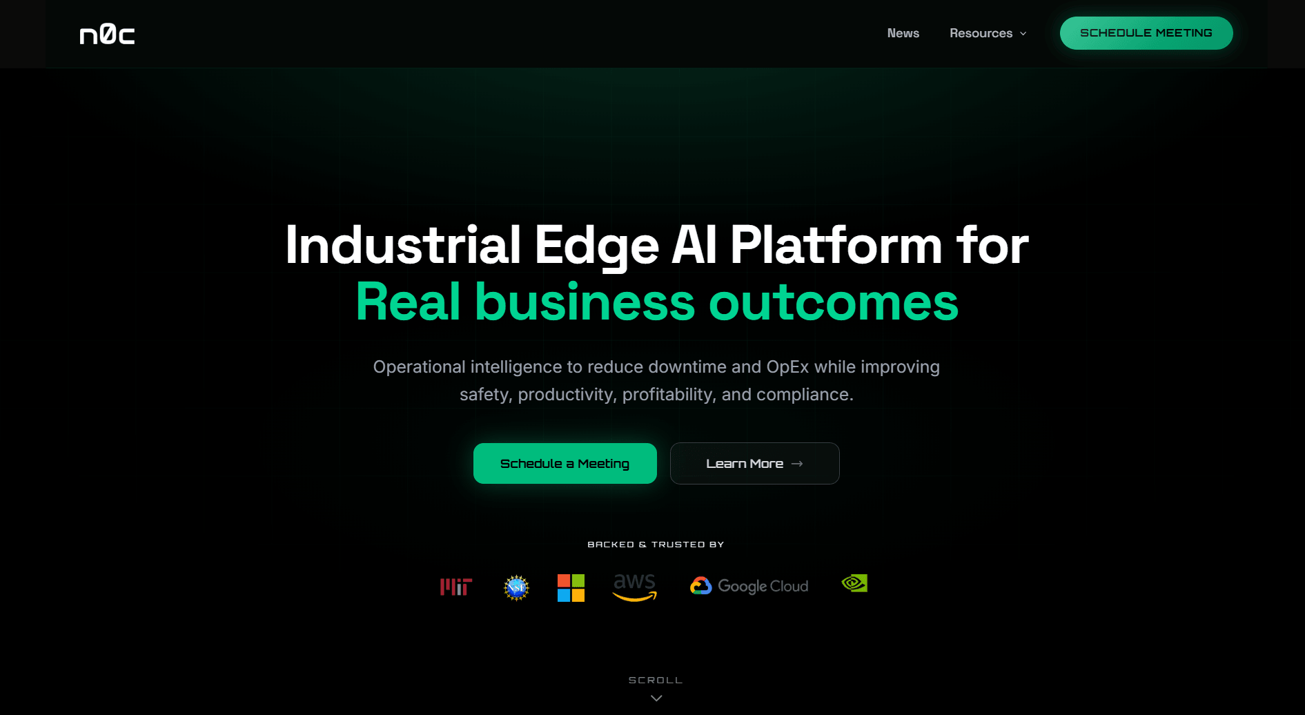 NZeroC AI Website preview